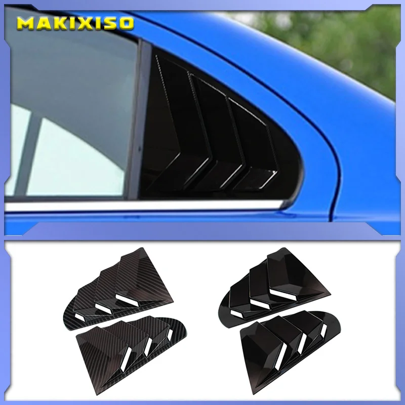 

Rear Window Side Vent Shutter Louver Cover Trim For Mitsubishi Lancer EX X EVO 2008-2018 Carbon Fiber Car Accessories