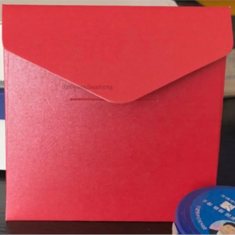 50PCS/lot Square Envelopes 8cm * 8cm  10.7cmx10.7cm Pearl Paper 250gsm Bankcard Membership Card Invitation Party High-grade DIY