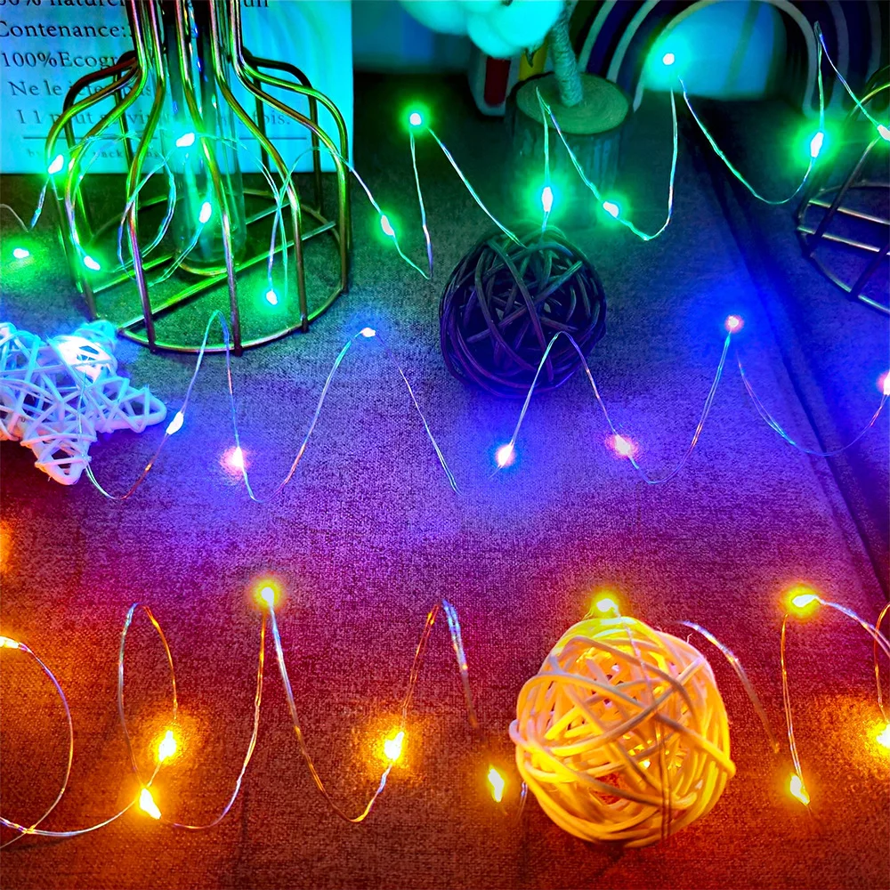 USB Led Copper Wire String Lights Waterproof Garland DIY Fairy Lights Christmas Birthda Wedding Party Garden Decoration Lamp