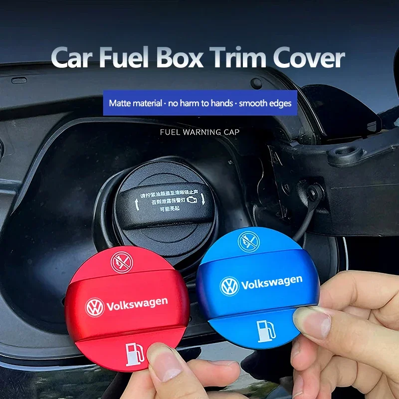 

Car Logo Fuel Box Trim Cover Exterior Auto Accessories For Volkswagen Passat Tiguan Transporter Golf Jetta T5 Polo Touran Arteon