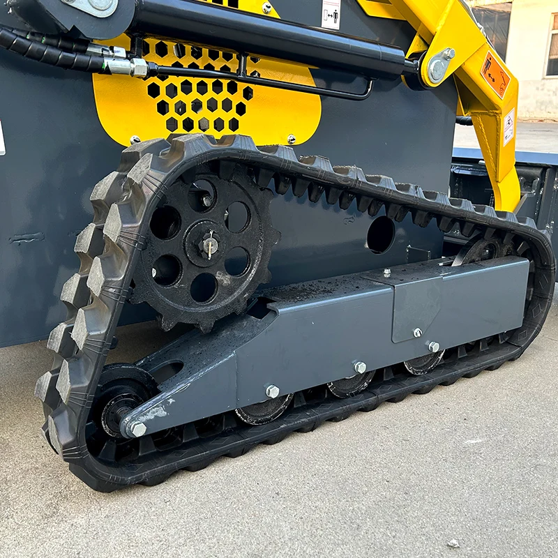 Loader Skid Steer Tugas Berat yang Dapat Disesuaikan, Mini Loader Skid Steer, Loader Skid Steer Beroda Rantai Multifungsi EPA