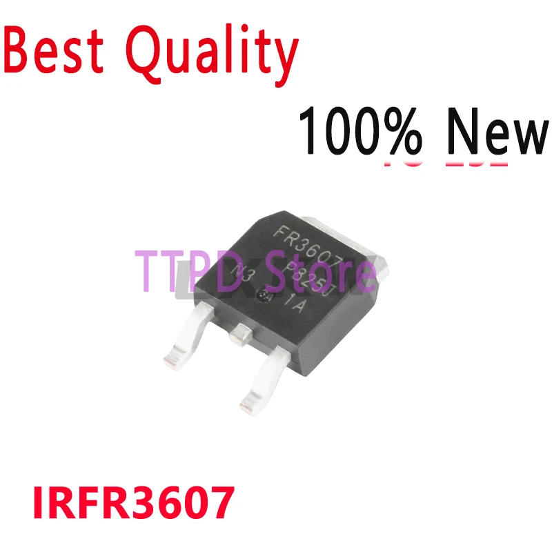 10/PCS New Original IRFR3607 FR3607 80A/75V TO 252N Channel MOS FET In Stock