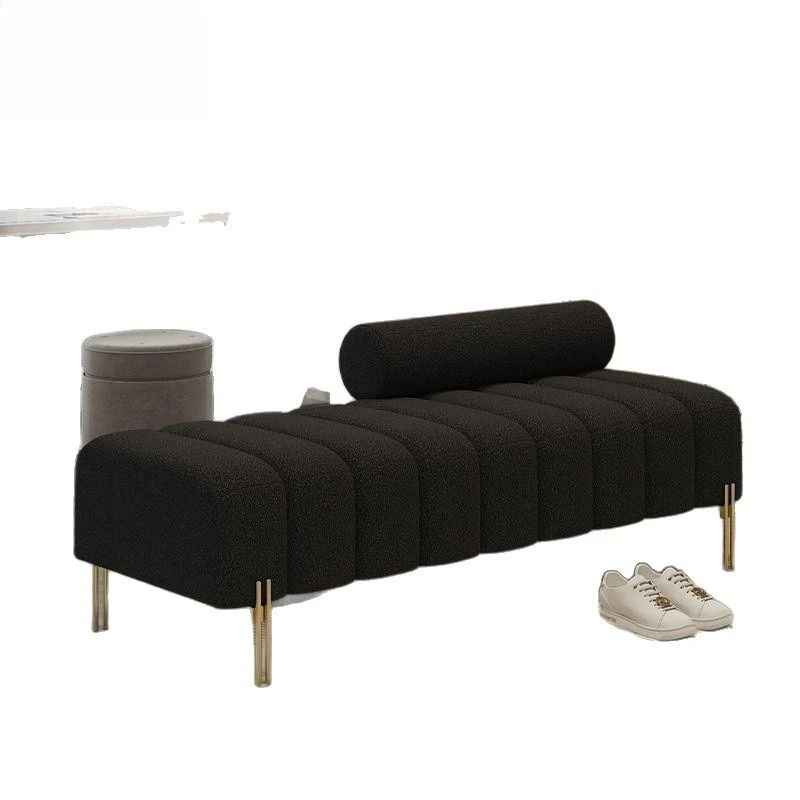 Household long sofa stool can sit at the door of the clothing store cloakroom bedside stool
