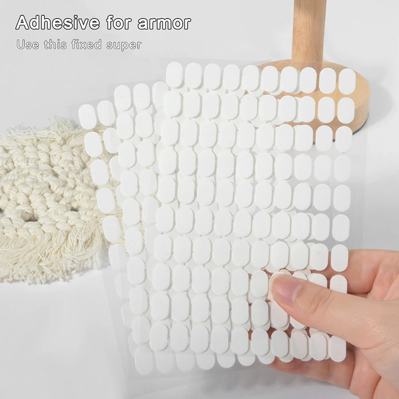 100Pcs Manicure Support Double-sided Adhesive Tape Transparent Acrylic Nail Art Work Display Board Paste Adhesive Strip Cut-free