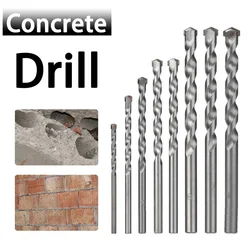 2/4/6pcs Wall Masonry Drill Bit Carbide Tipped Gun Drill Bit for Brick Concrete Marble Tile Stone Drilling Tools 3/4/6/8/9/10mm