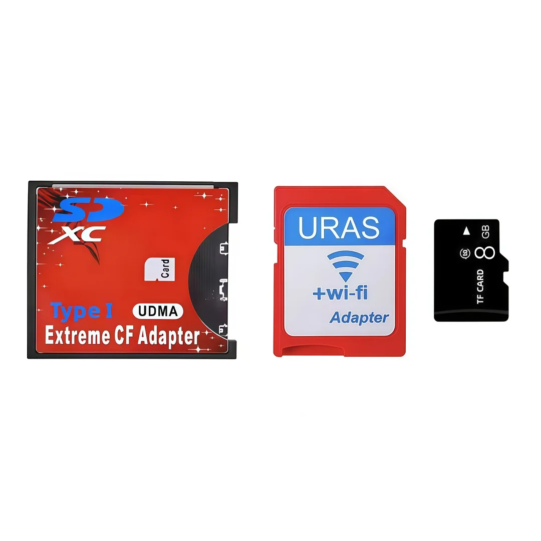High Quality Wifi SD Card 32GB 16GB With Extreme CF Aadapter  Standard Compact Flash Type I Memory Converter With Wifi SD Card