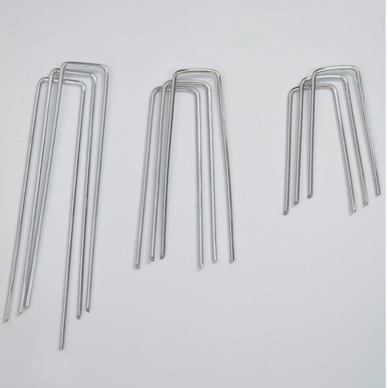 Tarp Garden Stakes, Tarp Sardinha, Capa Weed Fabric, Weed Pano, Tenda Folhas de Chão, 40 Arruelas, 40Pcs, 15x4cm