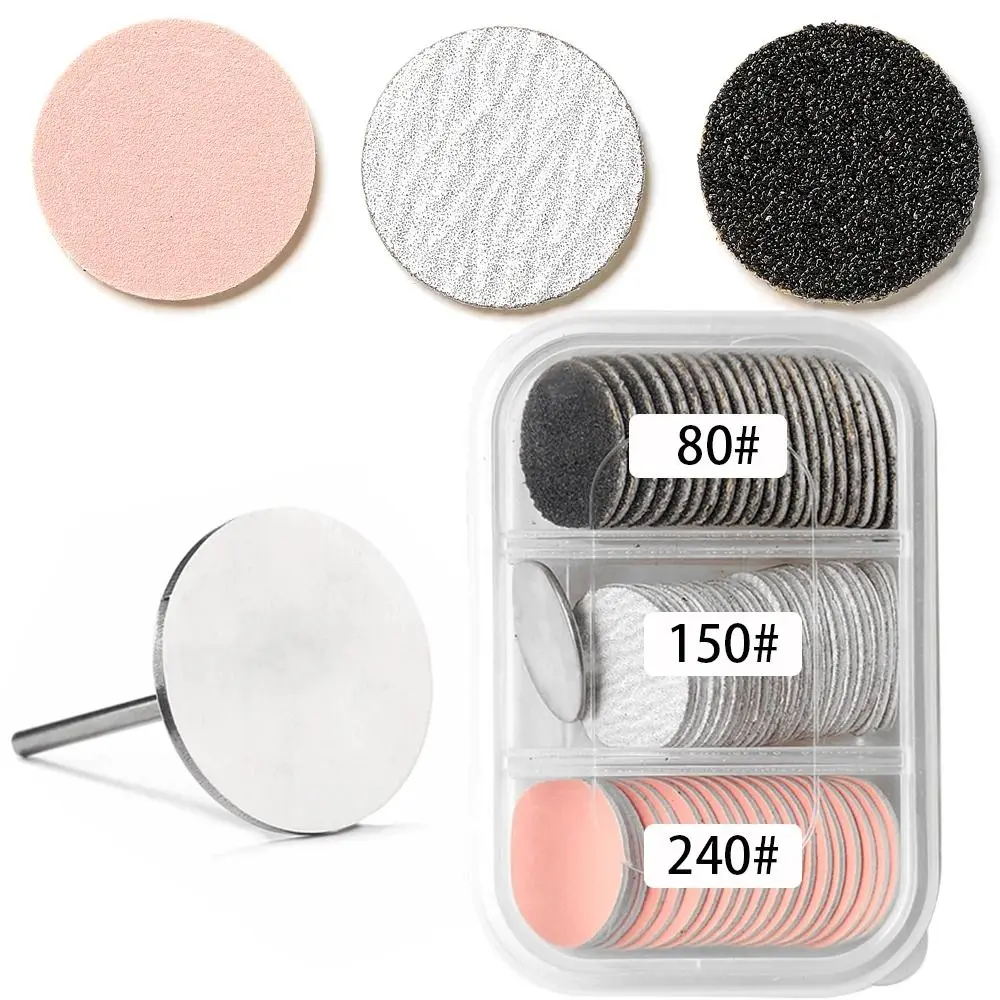 

60Pcs/Box Calluses Removal Nail Sanding Paper Dead Skin Cleaner Tool Nail Bit Polishing Pedicure Disc Universal Foot Files