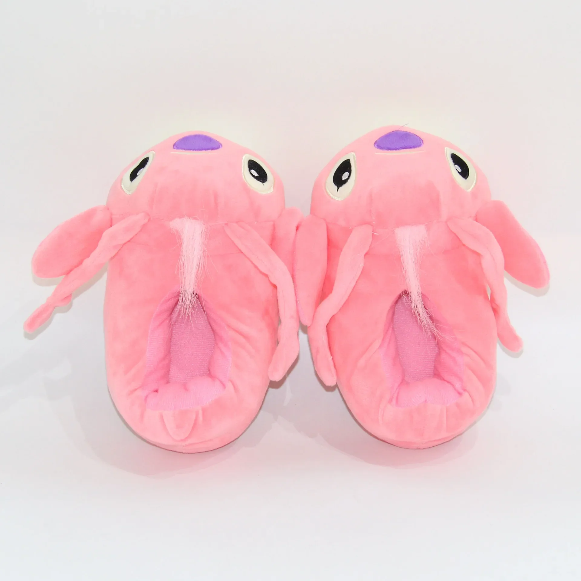 Stitch Angel Cotton Slippers Kids Adult New Disney Winter Warm Plush Home Slipper Anime All-inclusive Cotton-padded Shoes Gifts