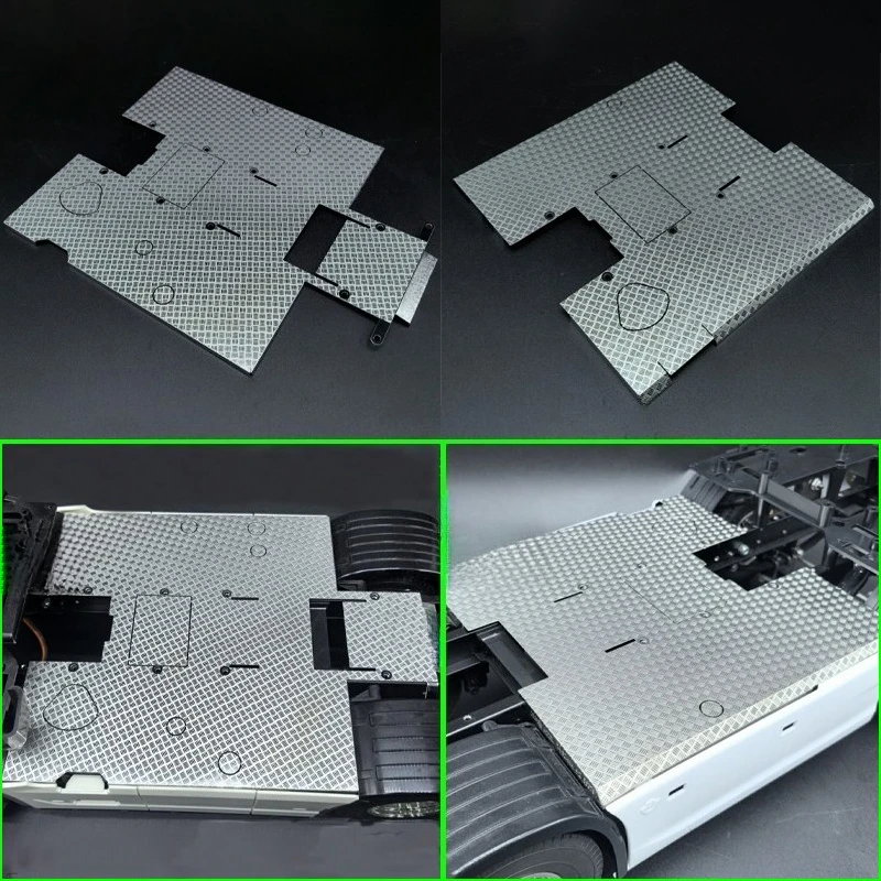 

Simulated Metal Skid Plate for 1/14 Tamiya RC Truck Scania 770S VOLVO 56375 FH16 4X2 56375 Diy Parts Toys