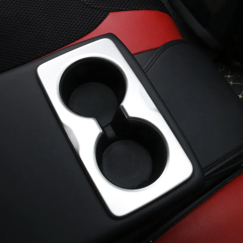 

Матовая хромированная внутренняя крышка держателя чашки на заднее сиденье для Jeep Cherokee 2014-2021