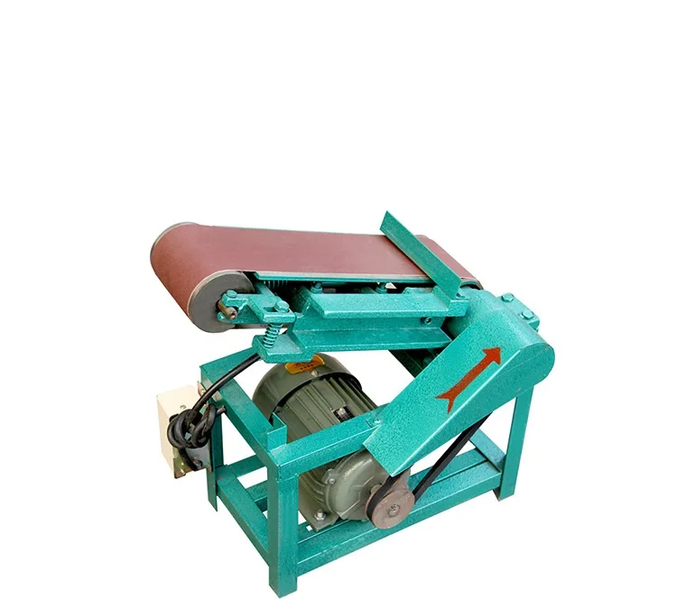 xx-Mini Bench Polishing Machine Table Belt Sander Flat Polishing Adjustable Angle Sander Horizontal And Vertical Belt Sander