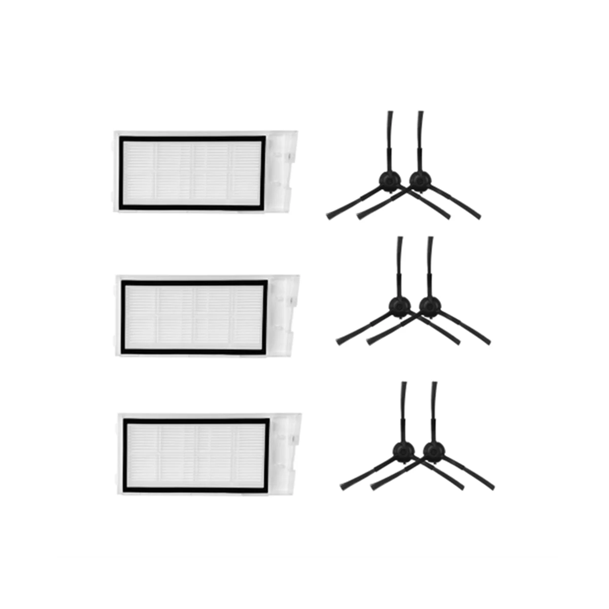 Accesorios de repuesto de filtro Hepa de Cepillo Lateral para Robot aspirador Xclea H30 / H40 / PLUS QYSDJ01