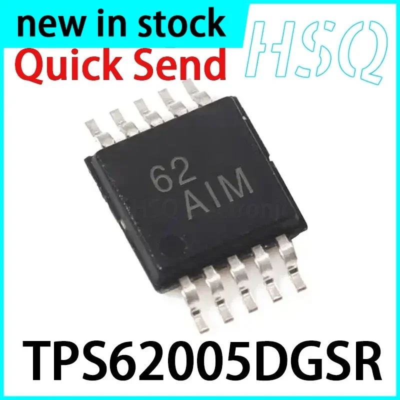 5PCS TPS62005DGSR TPS62005 Silk Screen AIM Converter Chip Package MSOP10 Brand New