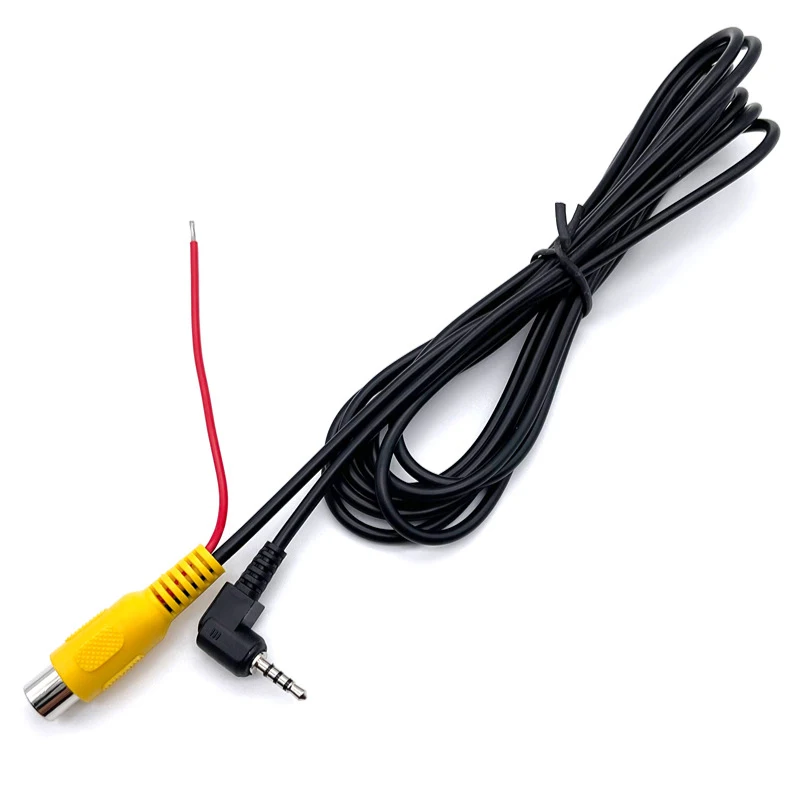 1PCS Rearview Camera Connection Cable RCA To 2.5mm AV Converter Cable Car Rear View Reverse Parking Camera To Car DVR