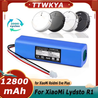 Original 12800mAh Li-ion Battery For Lydsto R1,Roidmi Eve Plus ,Proscenic M7 MAX, M7 Pro,M8 Pro,U6, Lenovo LR1 Vacuum Cleaner