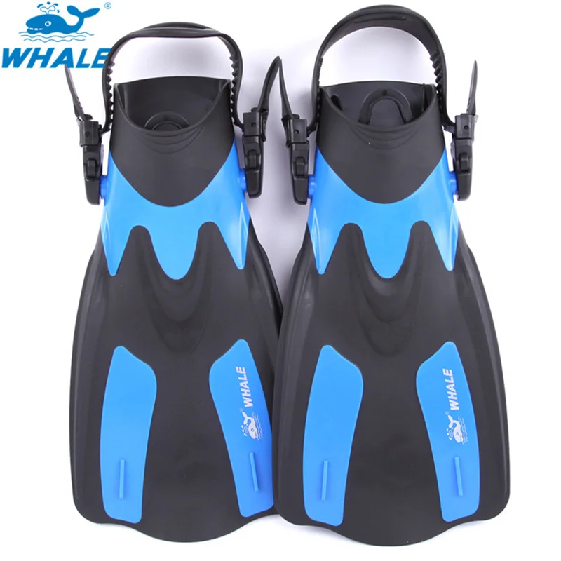 

WHALE Hot Selling Swimming Diving Flippers Freestyle Training Aid Adjustable Lightweight Frog Shoes Swimming Dual Fins