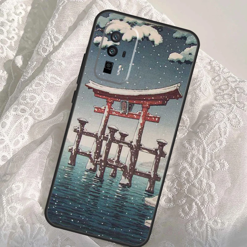 Ukiyo-e Japanese Art Case For Xiaomi 13T 14T Pro 12T 11T 13 14 Ultra POCO X6 Pro M6 X3 X5 M5s F3 F5 F6 Cover