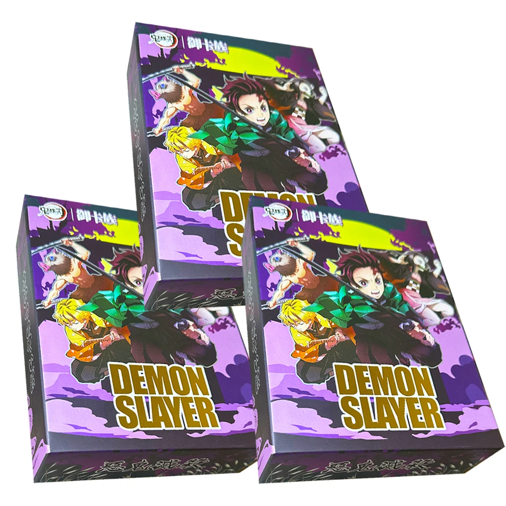 Tarjeta Demon Slayer: tarjeta de colección de Anime Immortal Breath Nezuko Inosuke, cartas de juego de personajes raros, juguetes para niños, regalo