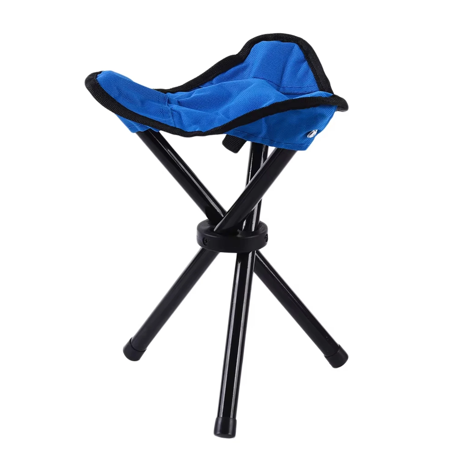 Picnic Outdoor Camping Portable Folding Chair Iron Foldable Three-Legged Stool Seat Hiking Tools Leisure Fishing Accessories