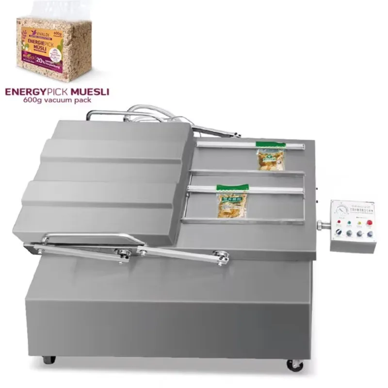 250g 500g 1kg Brick Shape Rice Vacuum Packaging Machine Inclined Chamber Coffee Powder Fruit Juice Vacuum Sealer Machine