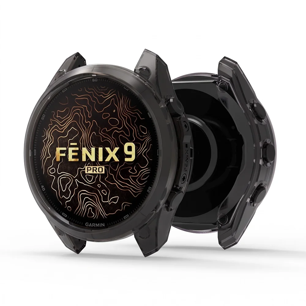 TPU-Schutzhülle aus weichem Material für Garmin Fenix 9 Pro, 51 mm, 47 mm, 43 mm. Transparente Silikon-Schutzhülle für Fenix 9 Pro, Zubehör. – Detail 4