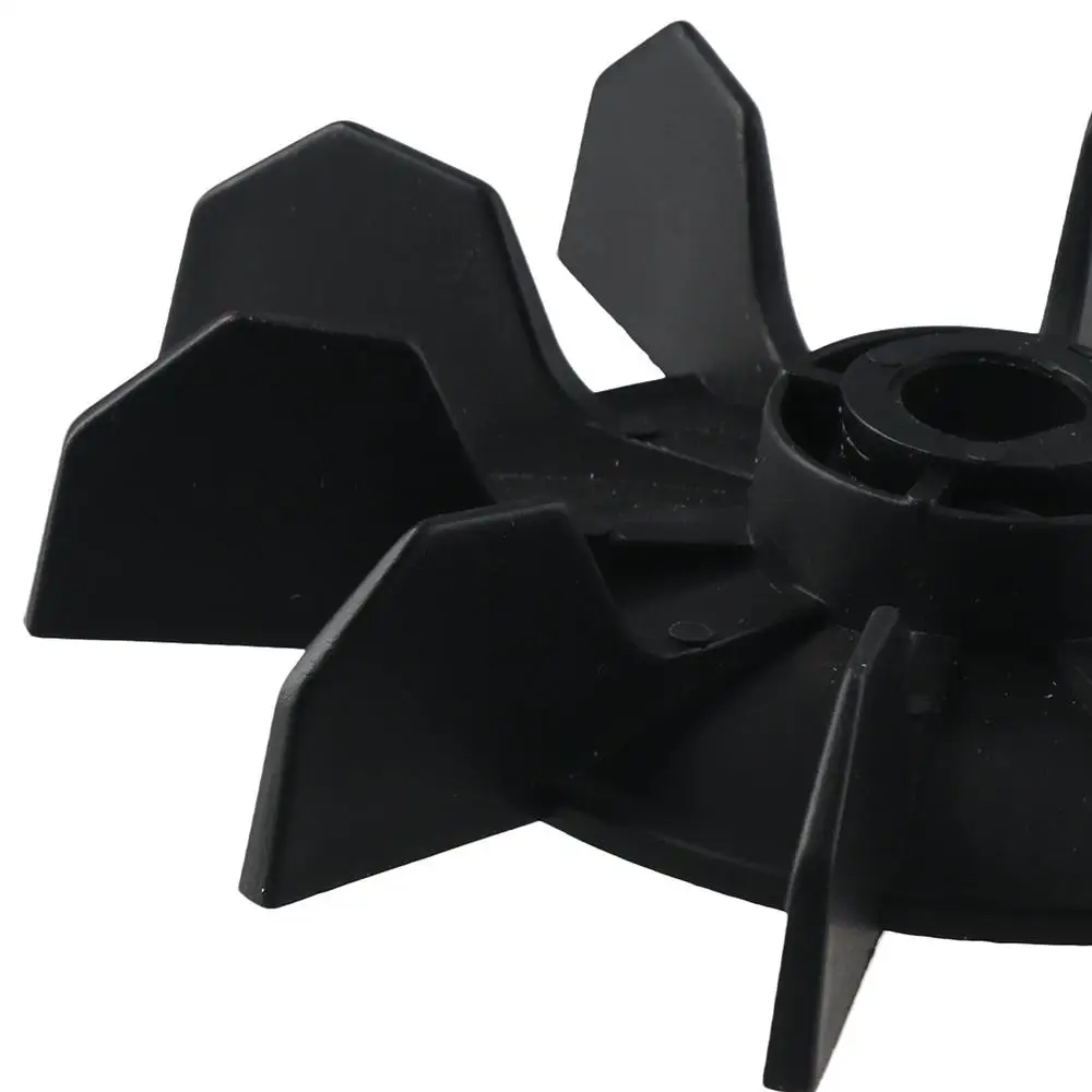 D Shape Bore 14mm Shaft Motor Fan Blade Small 135mm OD Air Compressor Accessories Plastic Black Direct on Line Motor Blade