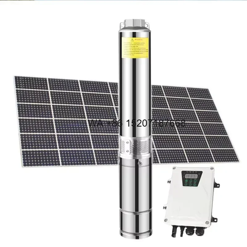 Wmwmnu 750W DC 48V Submersible Solar Pump Deep Well Water Pump for Irrigation Agriculture