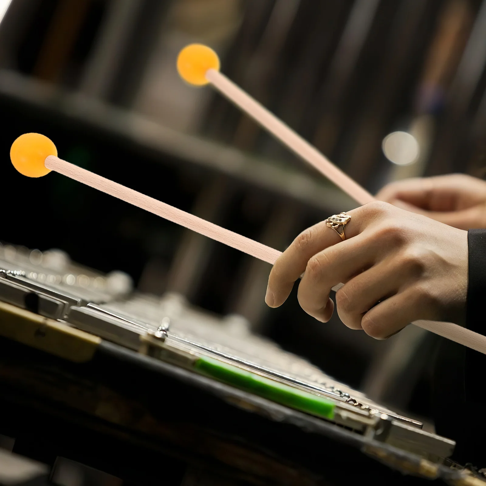 

1 Pair Wood Rubber Mallet For Xylophone Marimba Percussion Instrument Kids Drum Sticks Replacement Mallets Music Tool