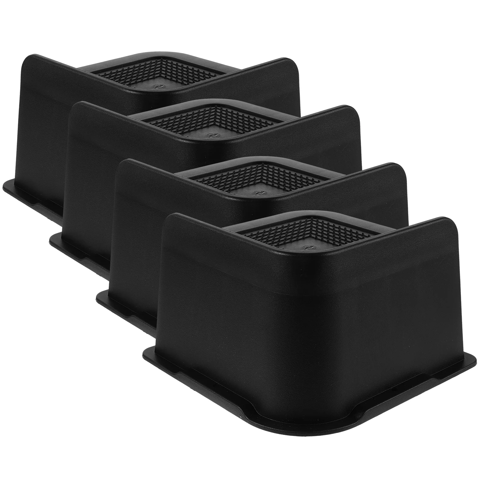 4Pcs Heavy Duty Bed Frame Risers Furniture Lifts for Couch Desk Table Legs Increase Storage Space Office Home Bed Lifts Risers