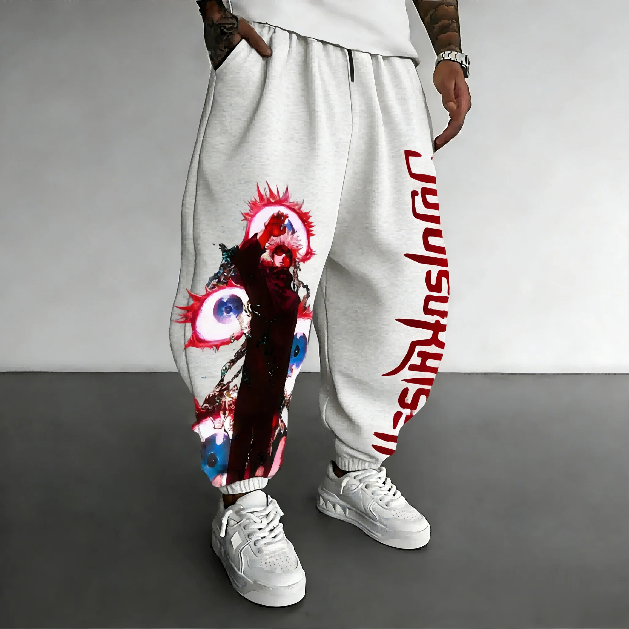 Jujutsu Kaisen Gojo Satoru Harajuku Men Spring Oversized Sports Pants Streetwear Women Casual Leggings Sweatpants Unisex Bot