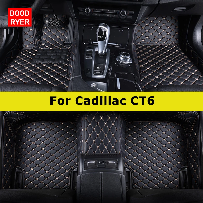 DOODRYER Custom Car Floor Mats For Cadillac CT6 Auto Carpets Foot Coche Accessorie