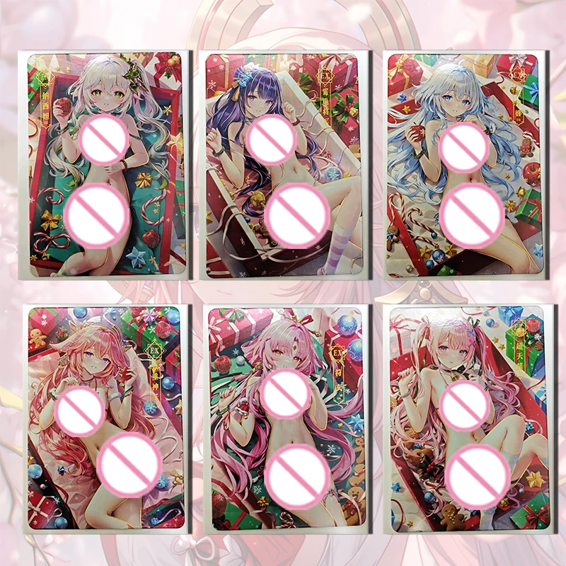 

Аниме Goddess Story ACG Sexy Girl EX card Fu Xuan Raiden Shogun Nahida Yae Miko boy Коллекция игрушек Подарки на день рождения и Рождество