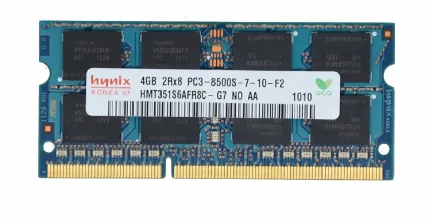 SK hynix 4GB 2Rx8 PC3 8500S DDR3 1066MHz SO-DIMM RAM Notebook 4G pamięć do laptopa UDIMM — zdjęcie produktu 2