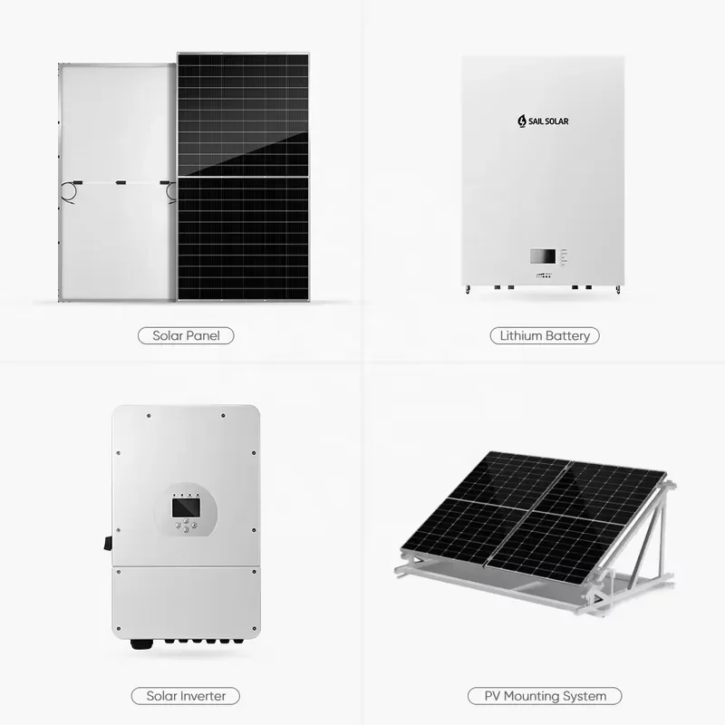 Hybrid Inverter Solar Power System for 3kVA 5KW 6KW 8KW 12KW 30kW Generator and 1MW Energy Storage