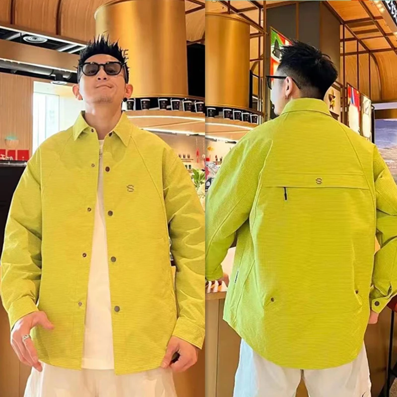 

Spring New Men's Fashion Casual Jacket Stylish Trendy Street Style Minimalist Design Versatile Simple Leisure Coat for Youth