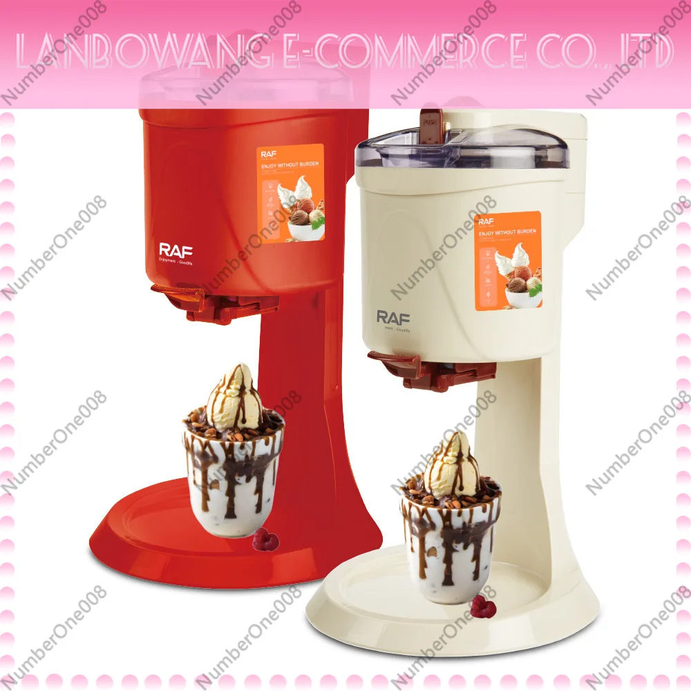 Cross Border Small Homemade Fully Automatic Home Mini Fruit Ice Cream Maker Children DIY Ice Cream Cone Machine Dessert Maker
