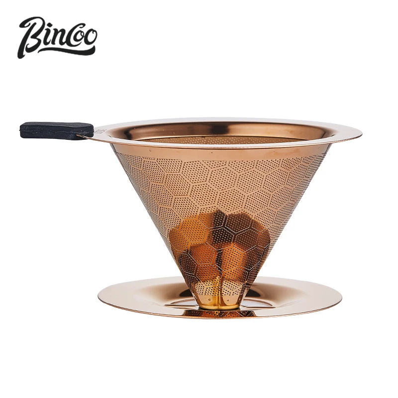 

Bincoo Coffee Dripper Engine Style Coffee Drip Filter Cup Permanent Pour Over Coffee Maker Separate Stand