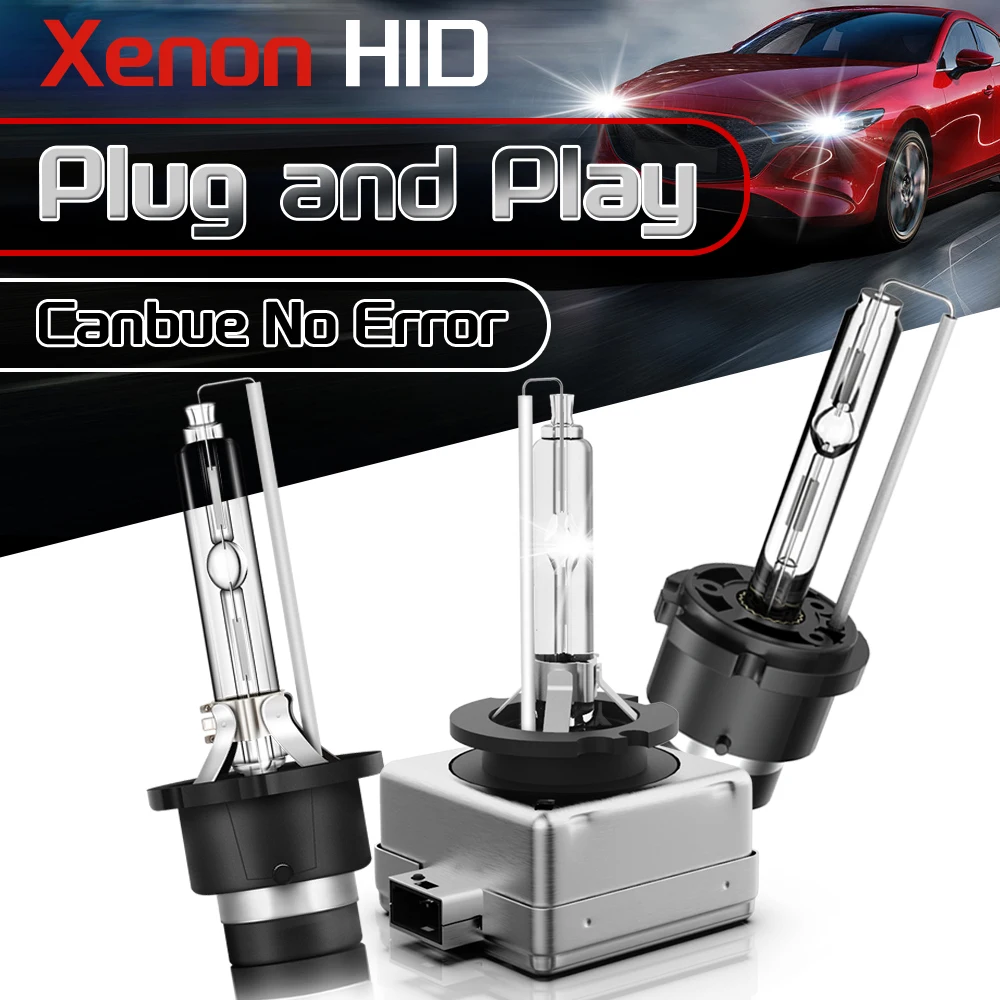 

2PCS 35W D1S D3S D1R D3R Auto Xenon Headlight HID D2S D4S D2R D4R HID Light Bulbs Canbus No Error Xenon Lamp 6000K Super Bright