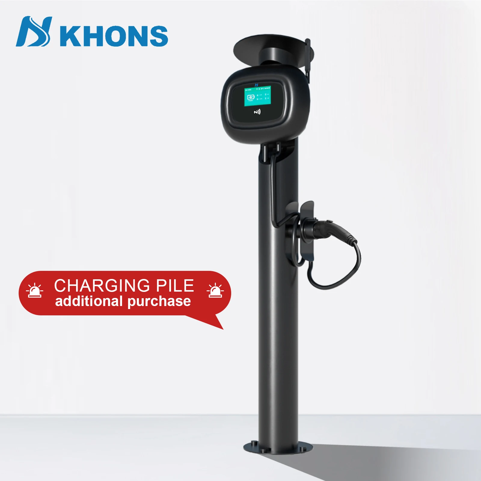 Khons Wall-Mounted ev Charging stations 10KW type 1 SAE J1772 40a wallbox ev charger App control