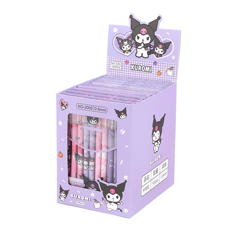 

Sanrio Erasable Signature Straight Pole Pen 6/12pcs Blue Black Quick Drying Smooth Gel Pen School Supplies Gifts for Boys Girls