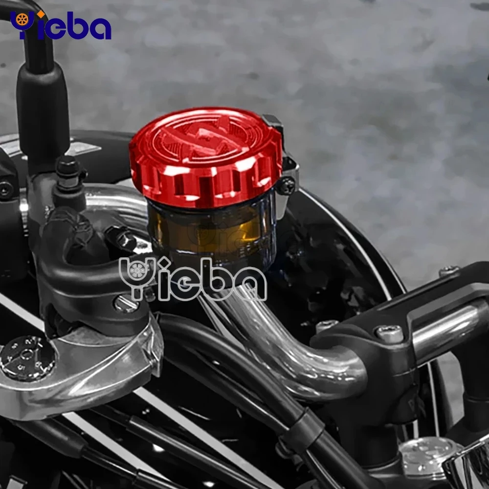 

For Kawasaki Z900RS Cafe 2019 2020 2021 2022 2023 2024 Front Rear Fluid Reservoir Cover Reservoir Master Tank Cap Pump Cover