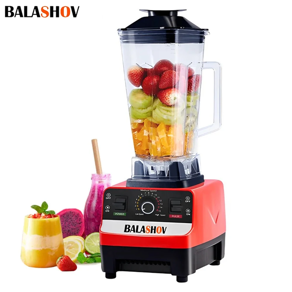 2000W Stationary Blender Heavy Duty Commercial Mixer Ice Smoothies Appliances for Kitchen Professional High Power Food Processor