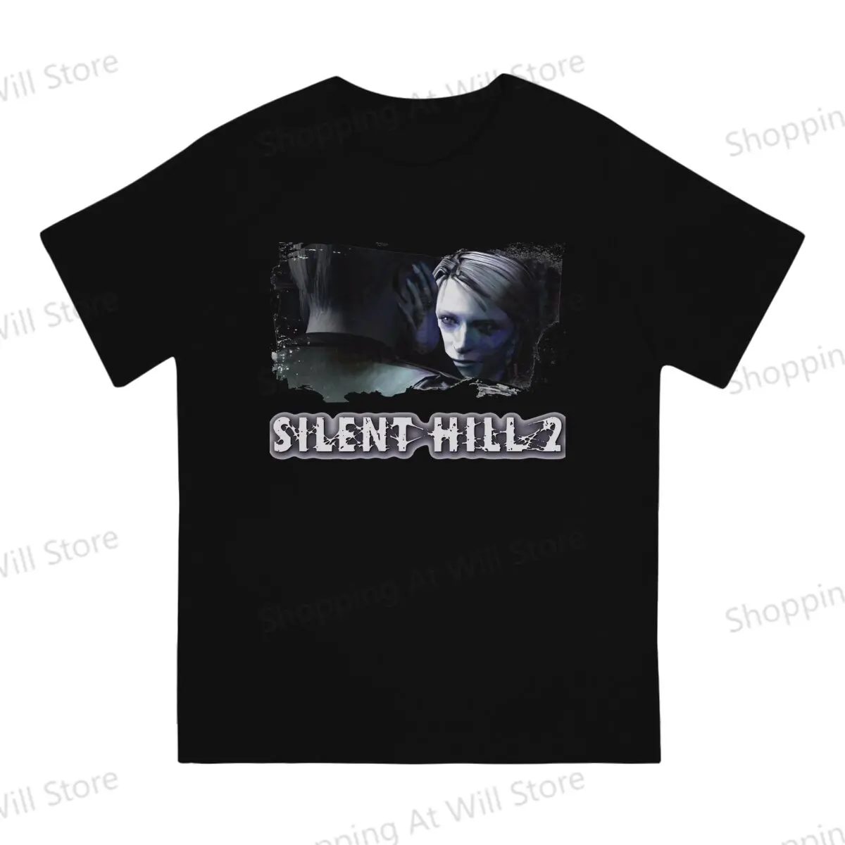 Tops 100% Cotton Leisure Sports  SILENT HILL 2 - Maria and James Men's and women's T-shirts Tshirt Top