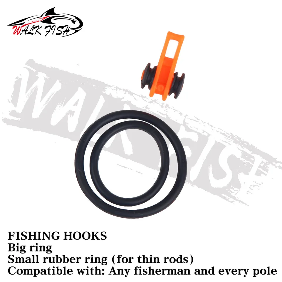 WALK FISH 10PCS Plastic Fishing Hook Keeper for Fishing Rod Pole Fishing Lure Bait Holder Chub Carp Easy-Fishing Tackle Hooks image 4