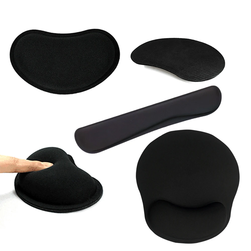 Ergonomic Mouse Pad Keyboard Pad Comfort Memory Foam Wrist Non-Slip Base Wrist Rest Pad Computer MousePad For Office Mousepad