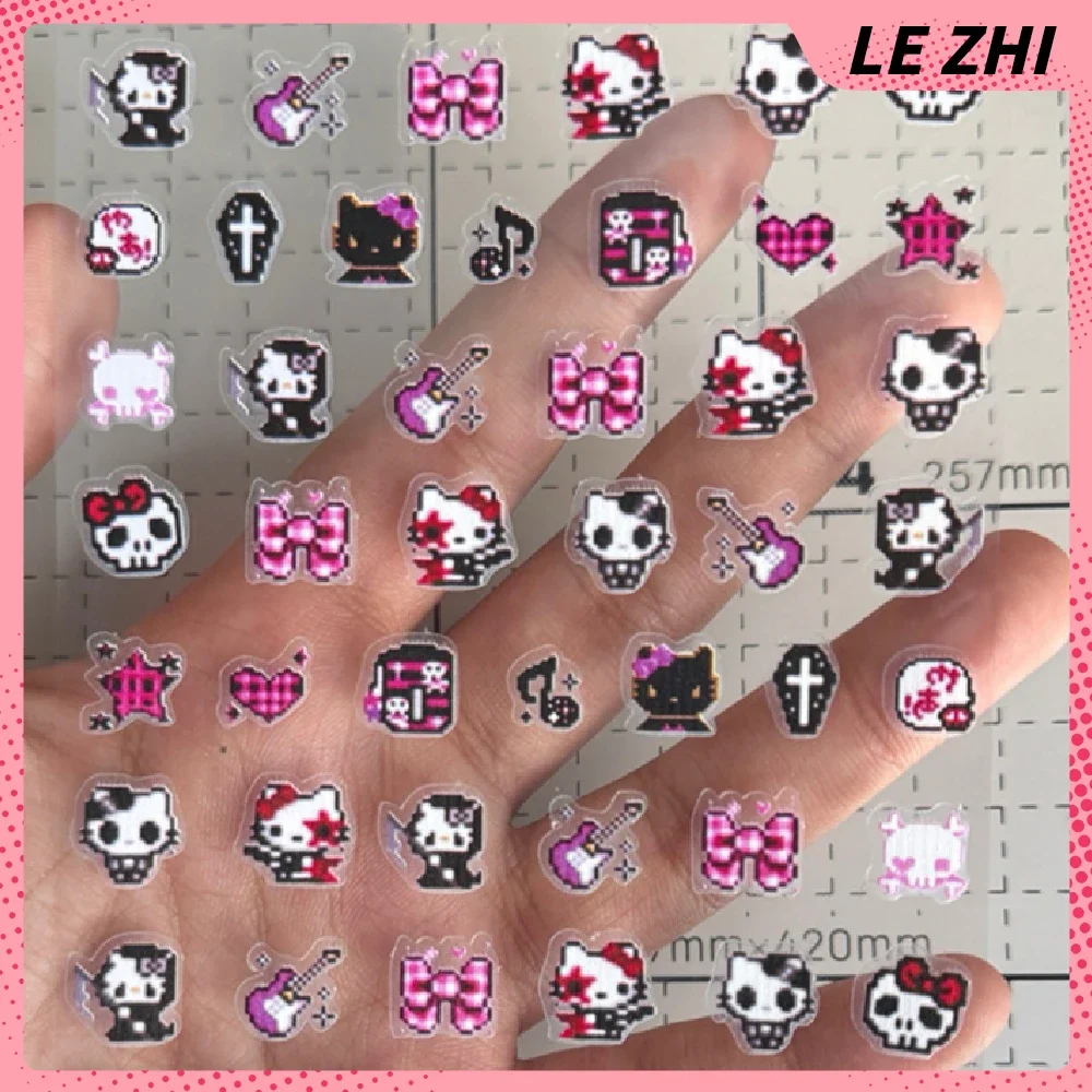 DIY Cartoon 5 sztuk akcesoria do paznokci naklejki zabawki Hello Kitty Kawaii naklejki prosimy o kontakt z obsługą klienta w większym stylu