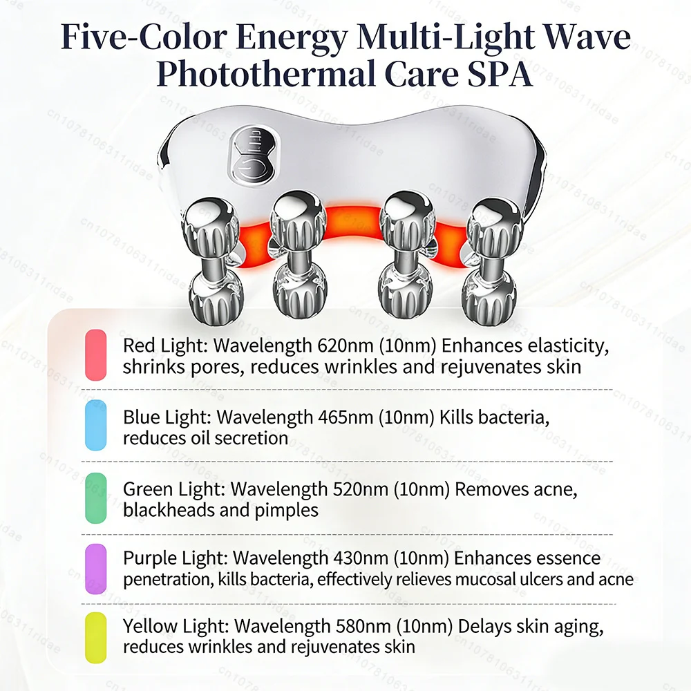 ثلاثية الأبعاد الأسطوانة مدلك EMS الفوتون تجديد مكركرنت الاهتزاز تدليك الوجه سبا رفع شركة المضادة للتجاعيد جهاز تجميل الوجه