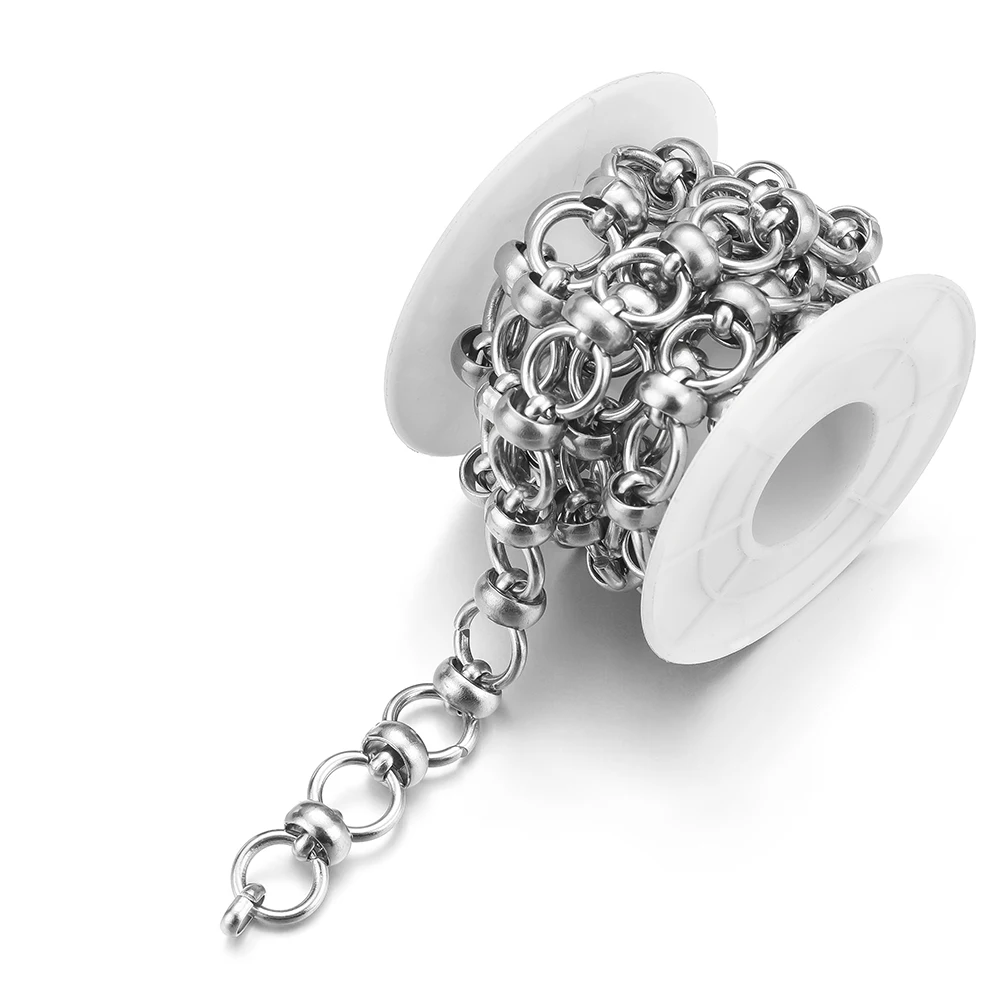 1 Meter Edelstahl Große Schwere Massive Ketten für DIY Hip-Hop Herren Punk Halsketten Zubehör Schmuck Ohrringe Herstellung – Detail 7