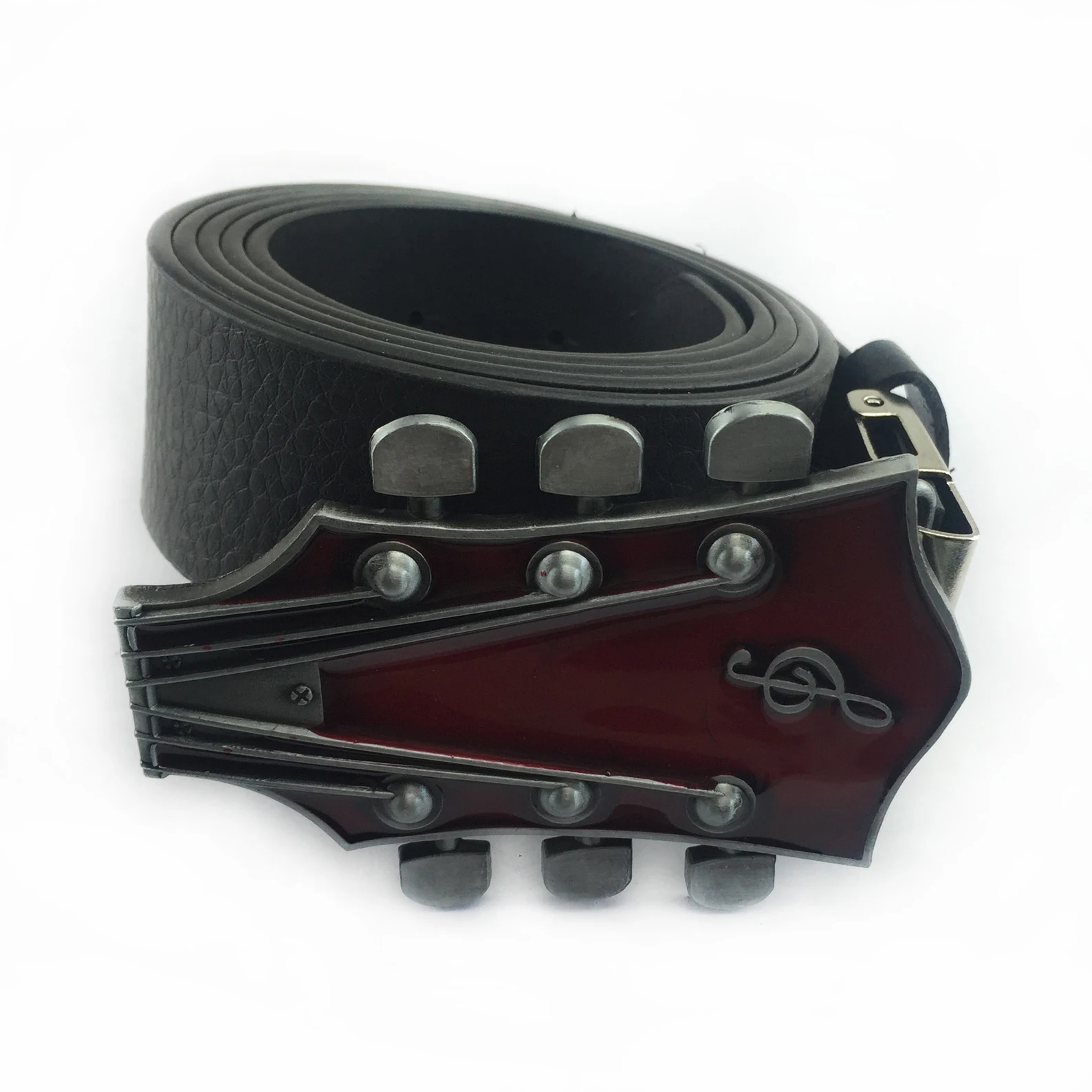 WesBuck Brand Guitar Metal New Vintage Belt Buckle accessori per cinture fatti a mano in casa cintura fai da te Western Cowboy Rock Style